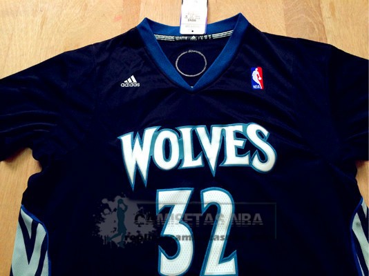 Camiseta Manga Corta Timberwolves Wiggins Negro